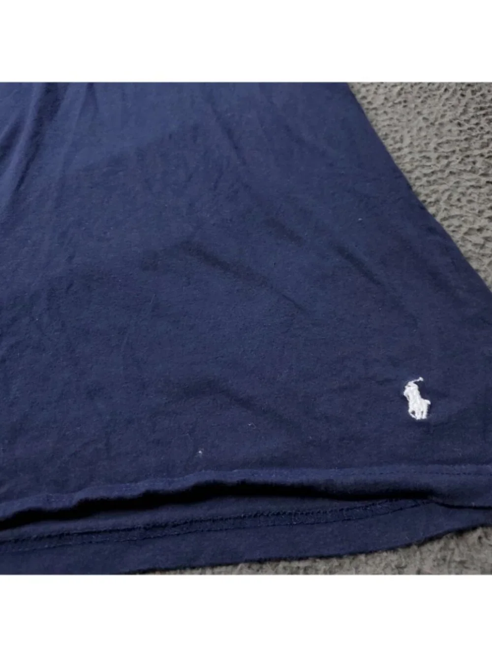 Polo Ralph Lauren T Shirt Mens L Large Slim Fit Cotton Short Sleeve Blue Preppy